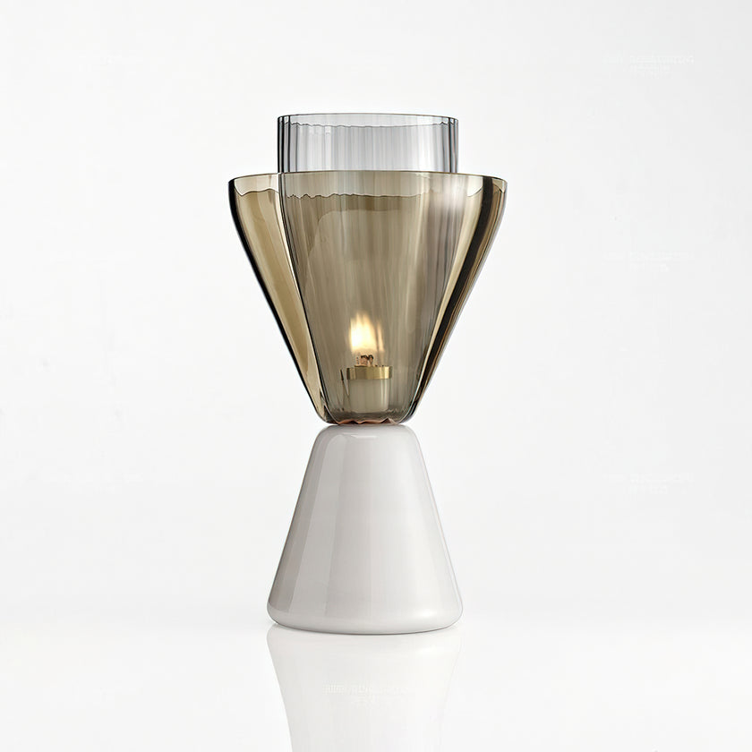 Tapered Glass Table Lamp