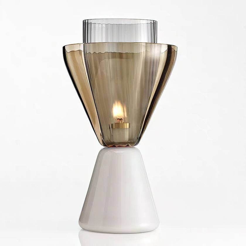 Tapered Glass Table Lamp