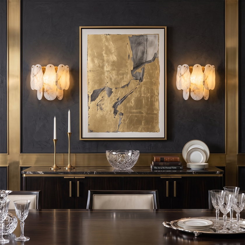 Tennyson Alabaster Wall Sconce