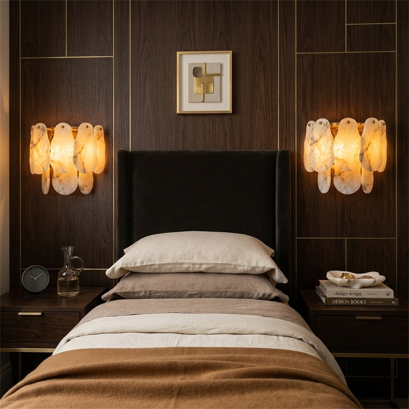 Tennyson Alabaster Wall Sconce