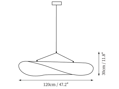 Tense Pendant Lamp — Dimension drawings 1