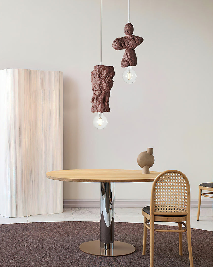 Terracotta Rock Pendant Light