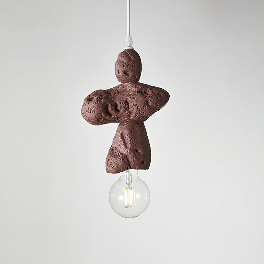 Terracotta Rock Pendant Light