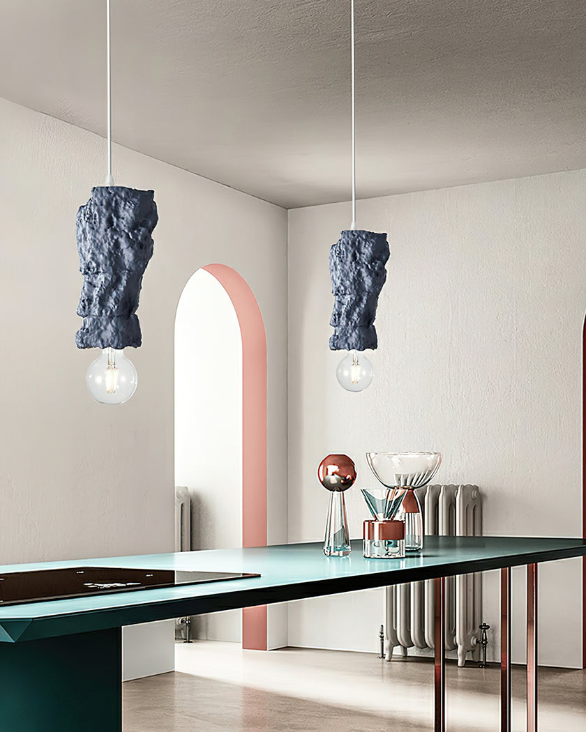 Terracotta Rock Pendant Light