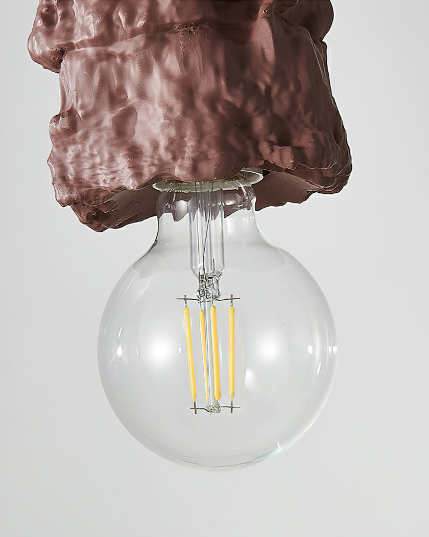 Terracotta Rock Pendant Light