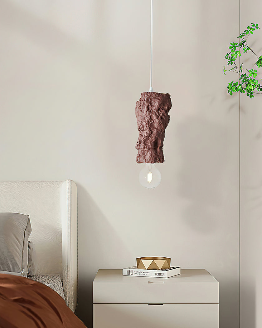 Terracotta Rock Pendant Light