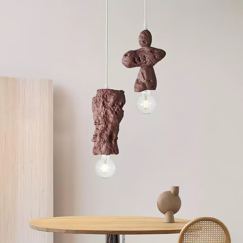 Terracotta Rock Pendant Light