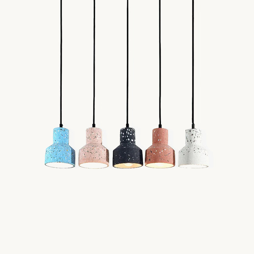 Lampe suspension en terrazzo