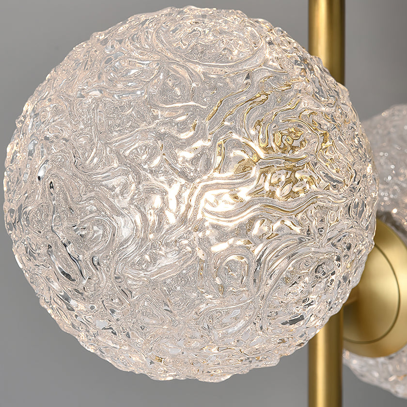 Three Head Glass Ball Table Lamp