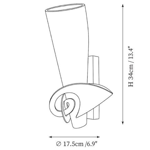 Thyrsilla Wall Sconce — Dimension drawings 1