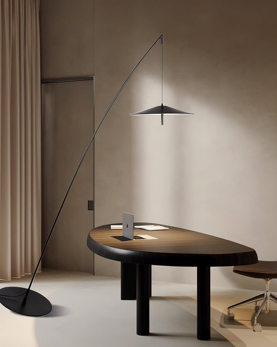 Tilted Fishing Rod Floor Lamp