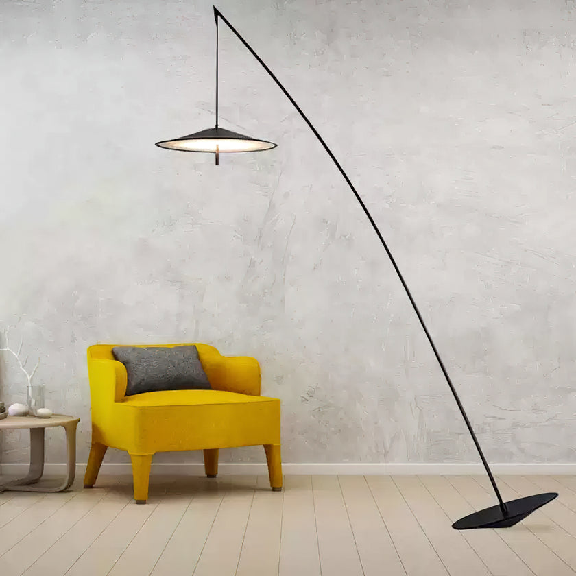 Tilted Fishing Rod Floor Lamp