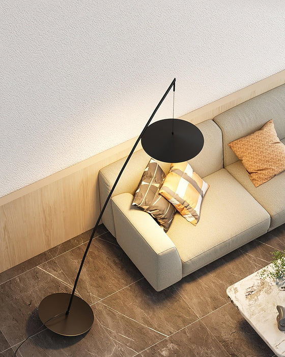 Tilted Fishing Rod Floor Lamp