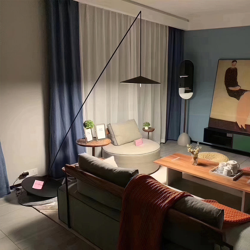 Tilted Fishing Rod Floor Lamp