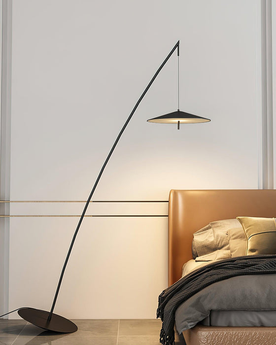 Tilted Fishing Rod Floor Lamp