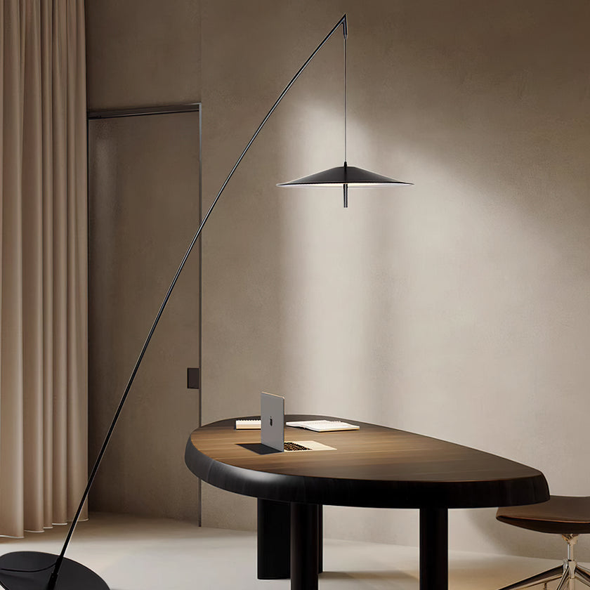 Tilted Fishing Rod Floor Lamp