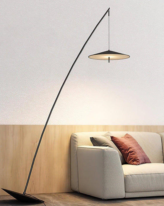 Tilted Fishing Rod Floor Lamp