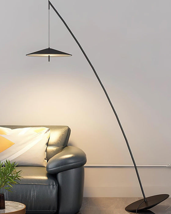 Tilted Fishing Rod Floor Lamp