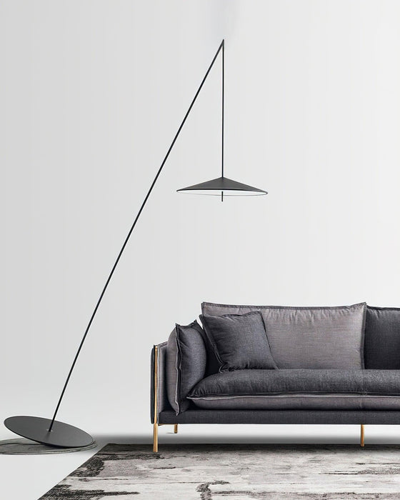 Tilted Fishing Rod Floor Lamp