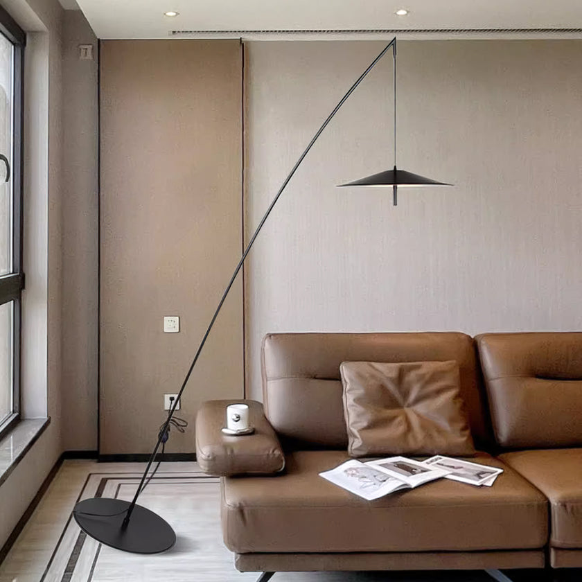 Tilted Fishing Rod Floor Lamp