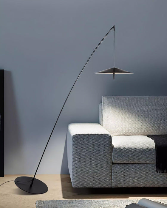 Tilted Fishing Rod Floor Lamp