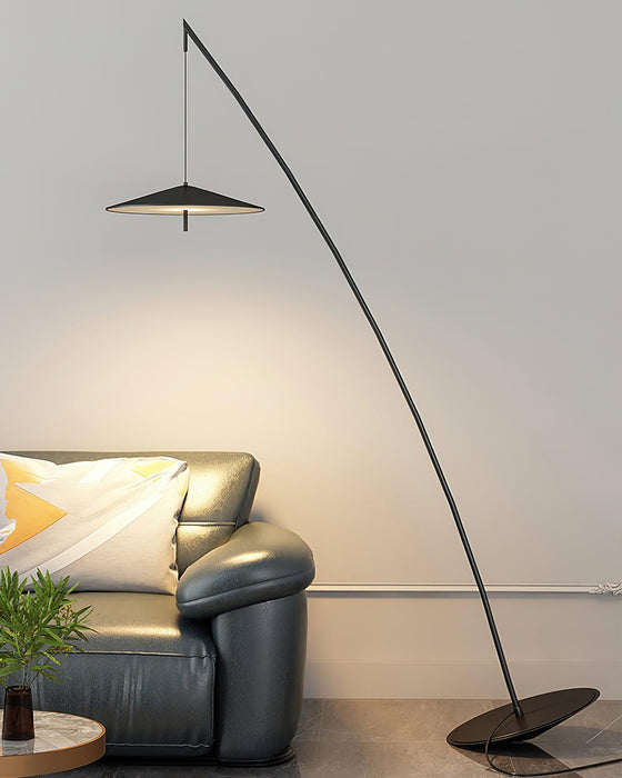 Tilted Fishing Rod Floor Lamp