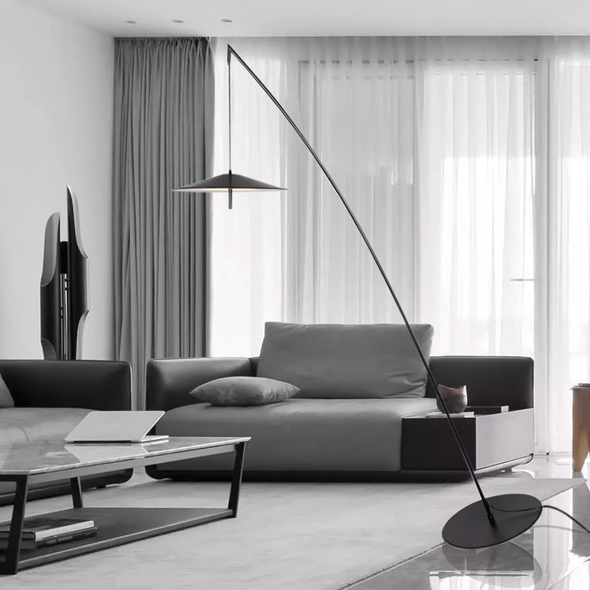 Tilted Fishing Rod Floor Lamp