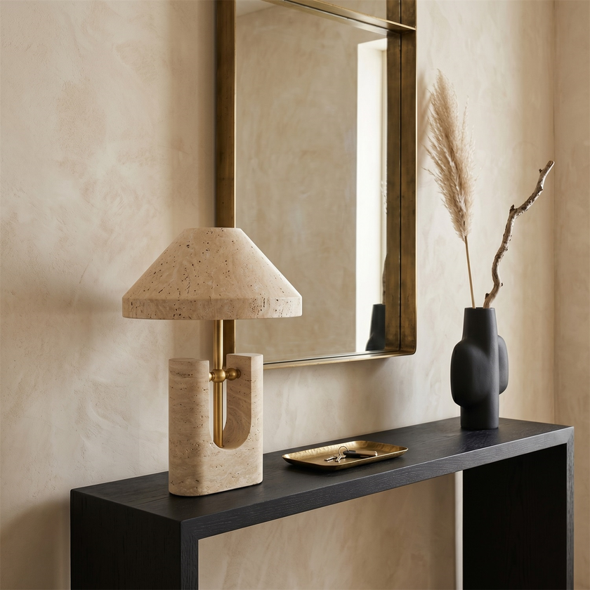 Tivaro Travertine Table Lamp