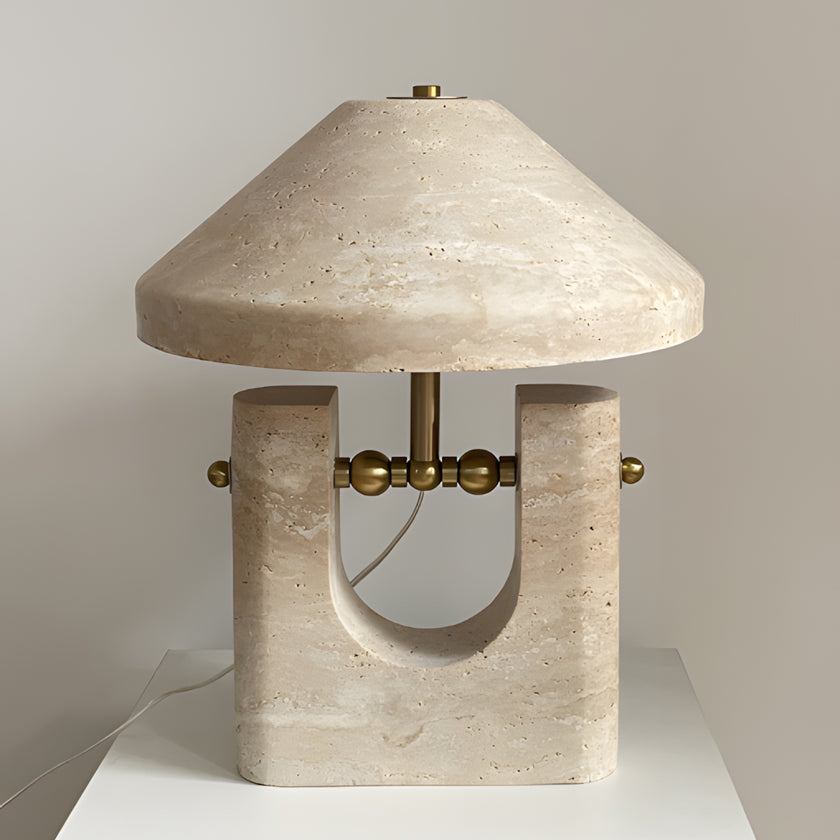 Tivaro Travertine Table Lamp