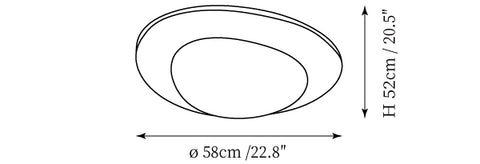 Tonia Ceiling Light — Dimension drawings 1