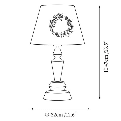 Tornisa Table Lamp — Dimension drawings 1