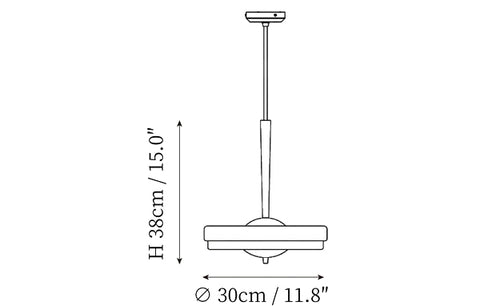 Trave Hanglamp — Dimensioentekeningen 1