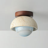 Beige & Blau