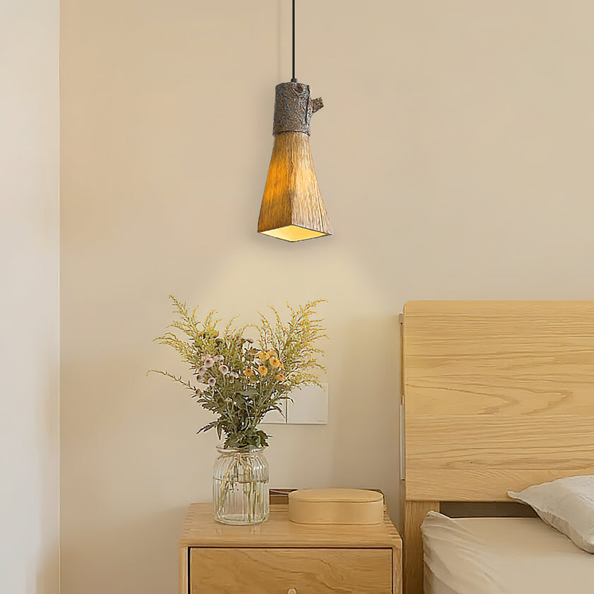 Tree Stump Pendant Lamp