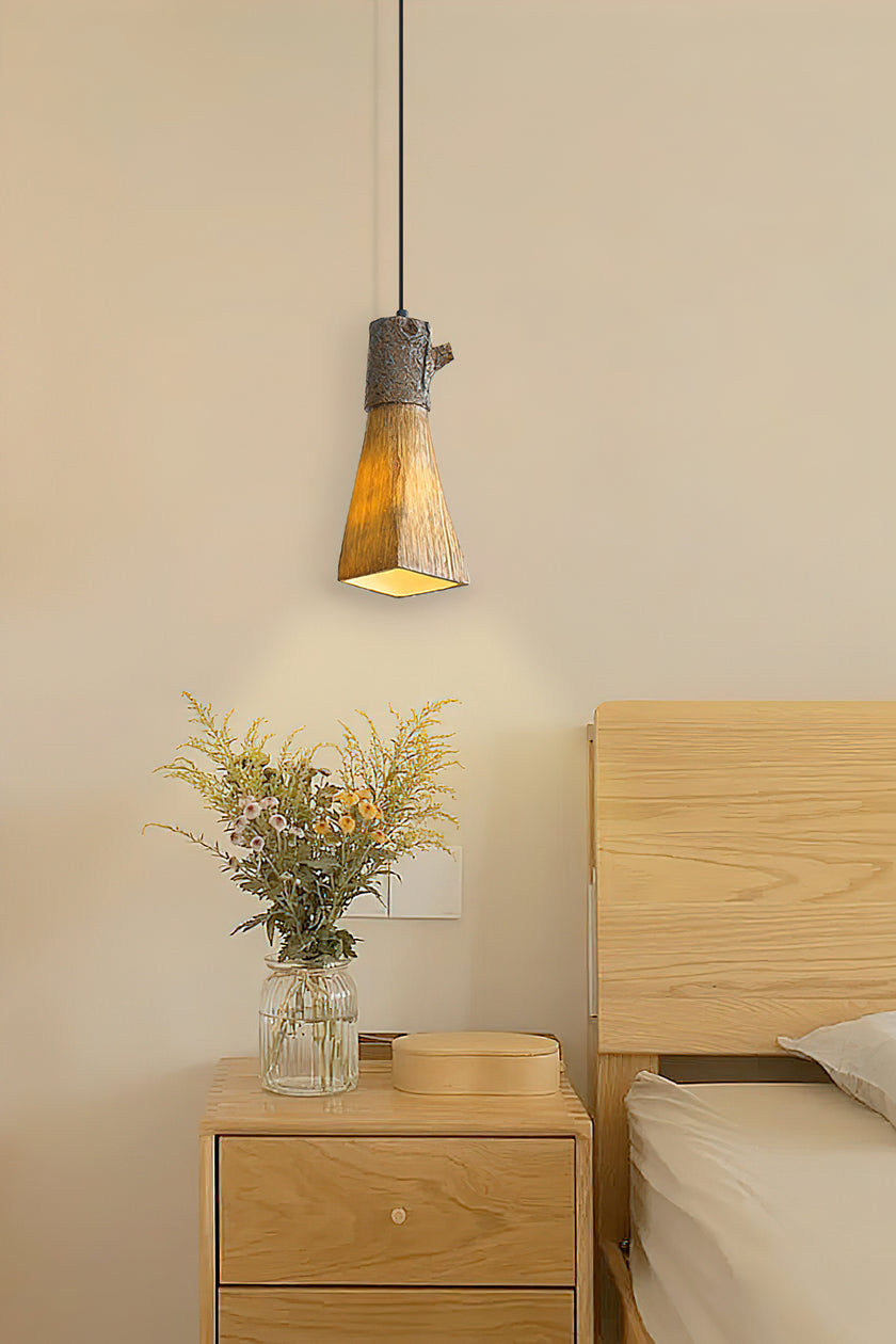 Tree Stump Pendant Lamp