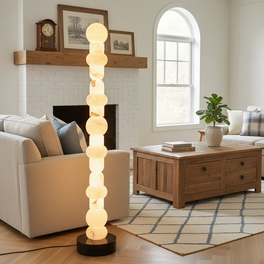 Tribeca Alabaster Floor Lamp