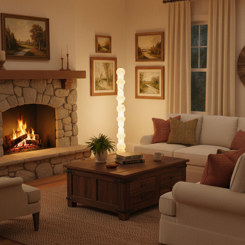 Tribeca Alabaster Floor Lamp