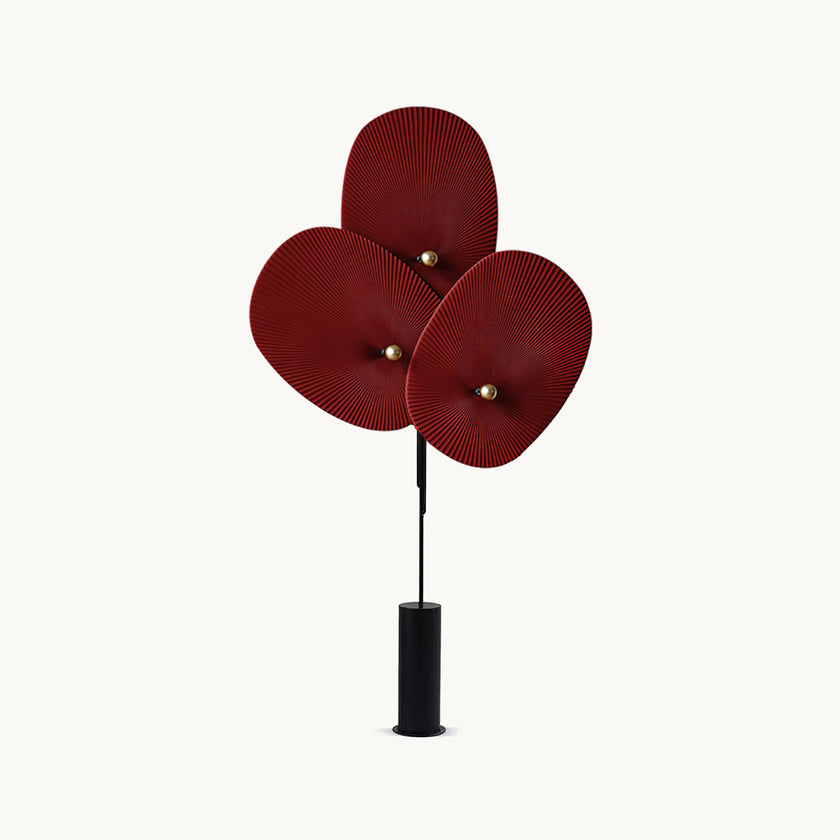 Triple Floral Floor Lamp