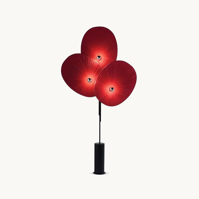 Triple Floral Floor Lamp