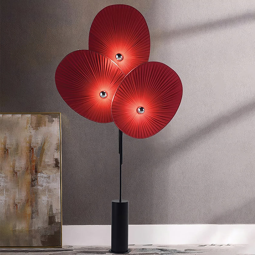 Triple Floral Floor Lamp