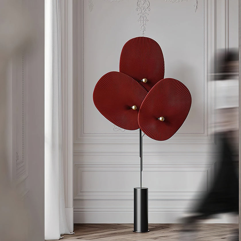 Triple Floral Floor Lamp