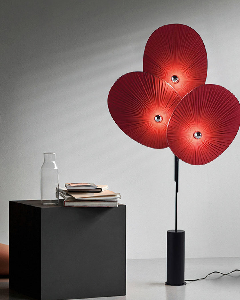 Triple Floral Floor Lamp