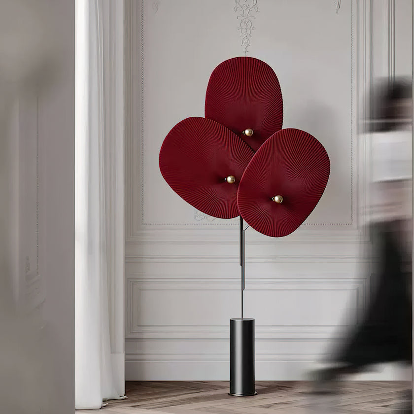 Triple Floral Floor Lamp