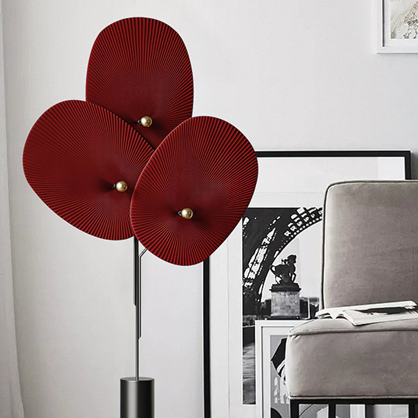 Triple Floral Floor Lamp