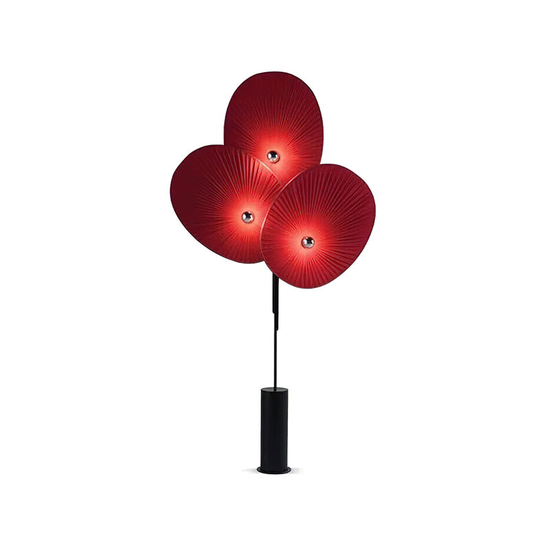 Triple Floral Floor Lamp