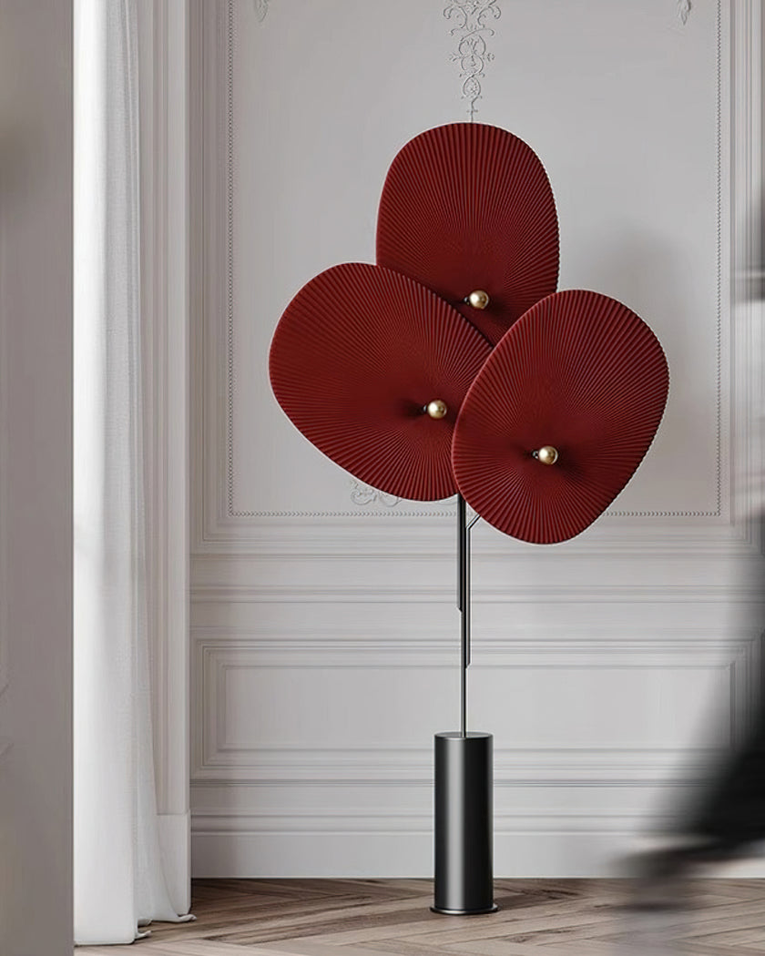 Triple Floral Floor Lamp