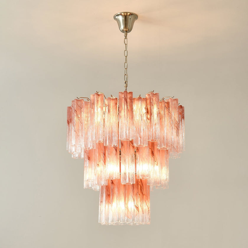 Tronchi Glass Tube Chandelier