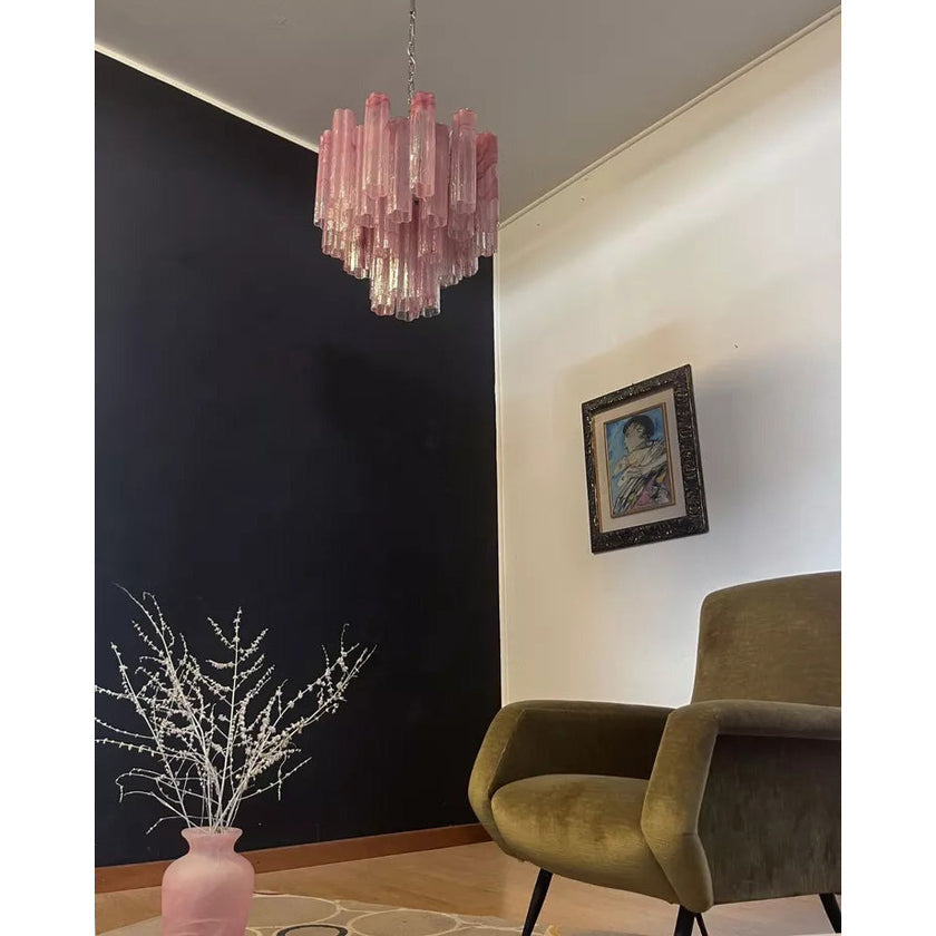 Tronchi Glass Tube Chandelier