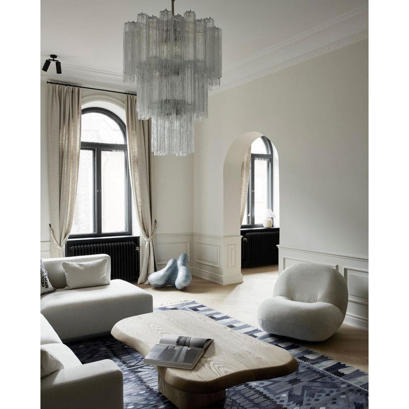 Tronchi Glass Tube Chandelier