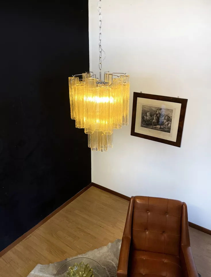 Tronchi Glass Tube Chandelier